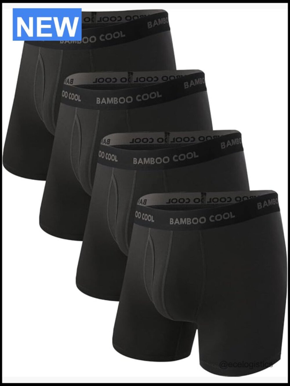 Men's Ultra Breathable Boxer Briefs Multipack 4-Pack No Ride Up